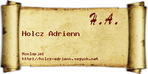 Holcz Adrienn névjegykártya